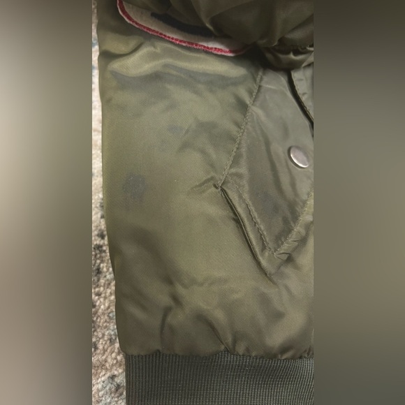 Uncle Ralph Dark Green Bomber Jacket, size Large - Picture 4 of 7